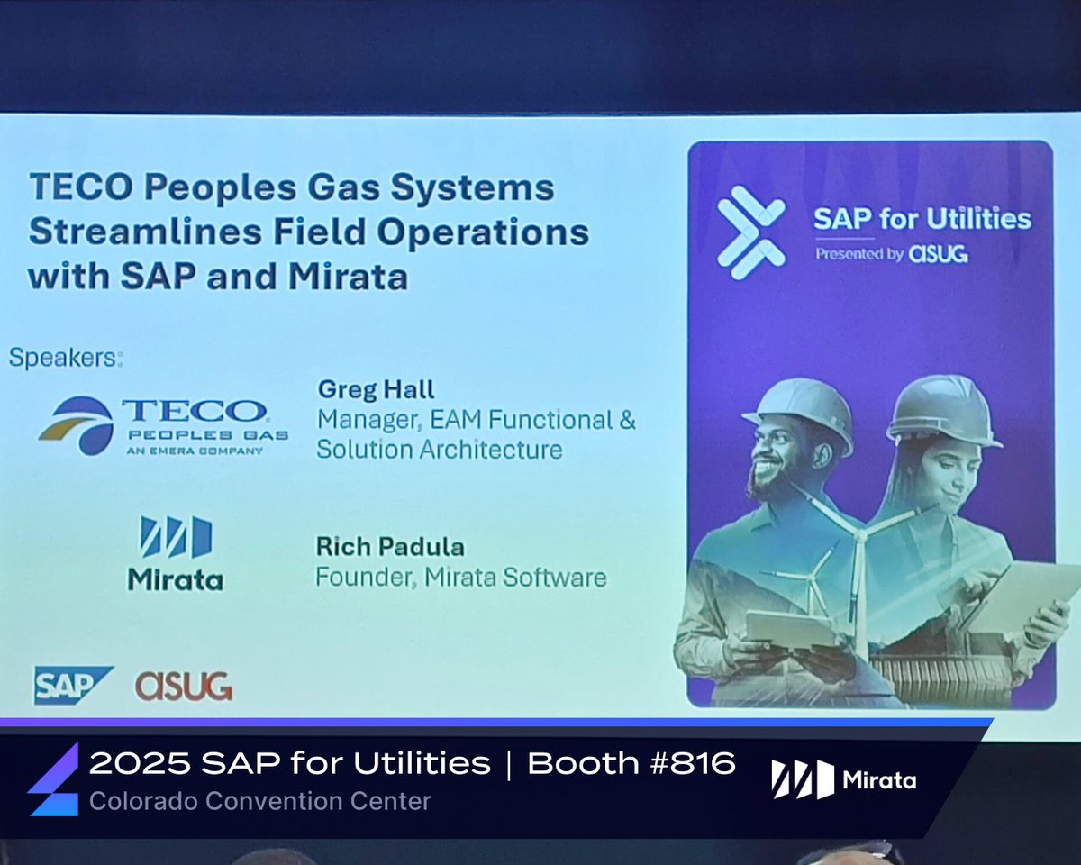✈️ Levata is in Colorado at 2025 SAP for Utilities 2025 and we couldn’t be more excited to sponsor this year’s event with our partners at Mirata!

📍Booth #816
🗓️ Sep 8–10, 2025, Colorado Convention Center

Stop by and say hi!