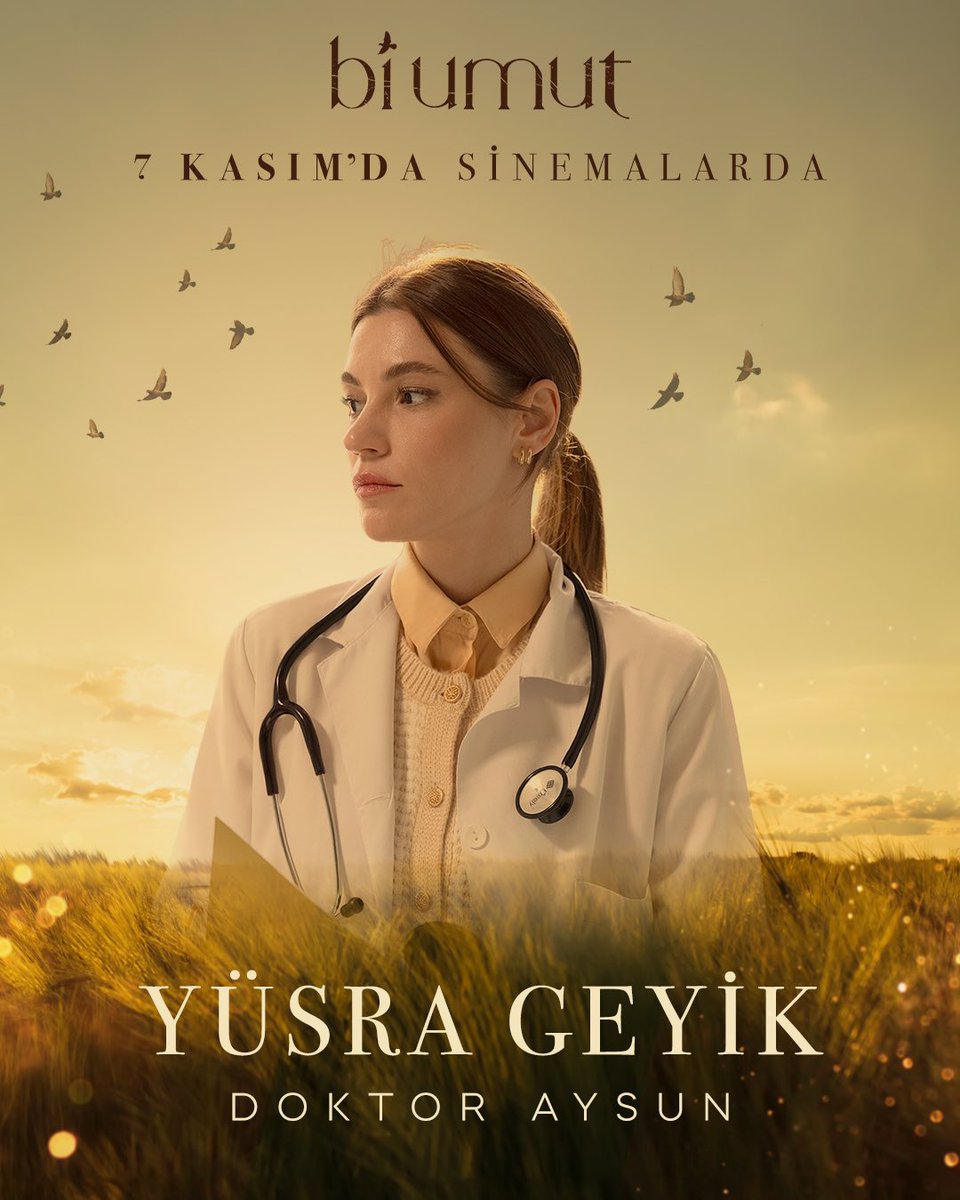 Yüsra Geyik, Bi Umut sinema filmimizde Doktor Aysun karakterine hayat veriyor.