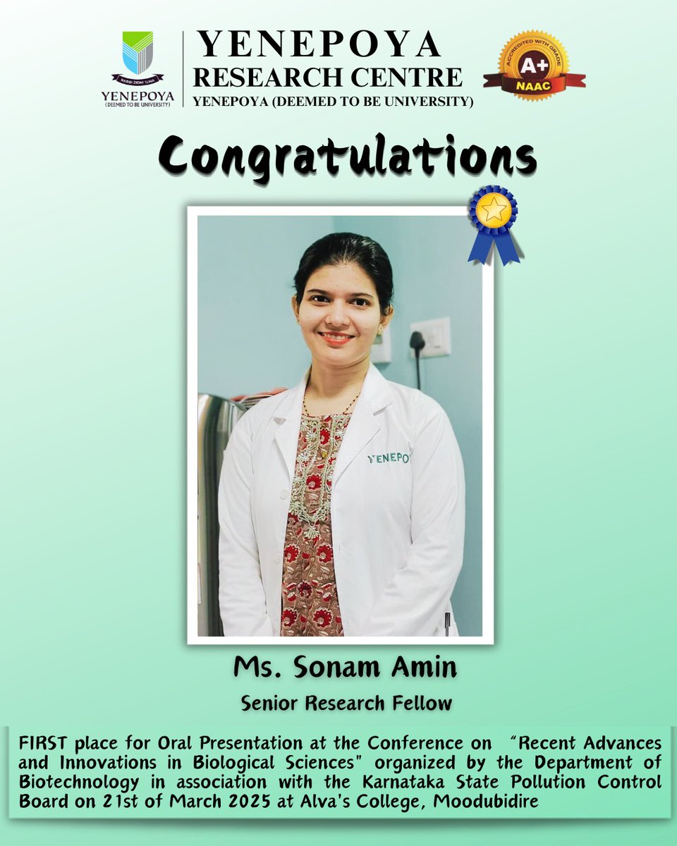 Yenepoya Research Center tweet media