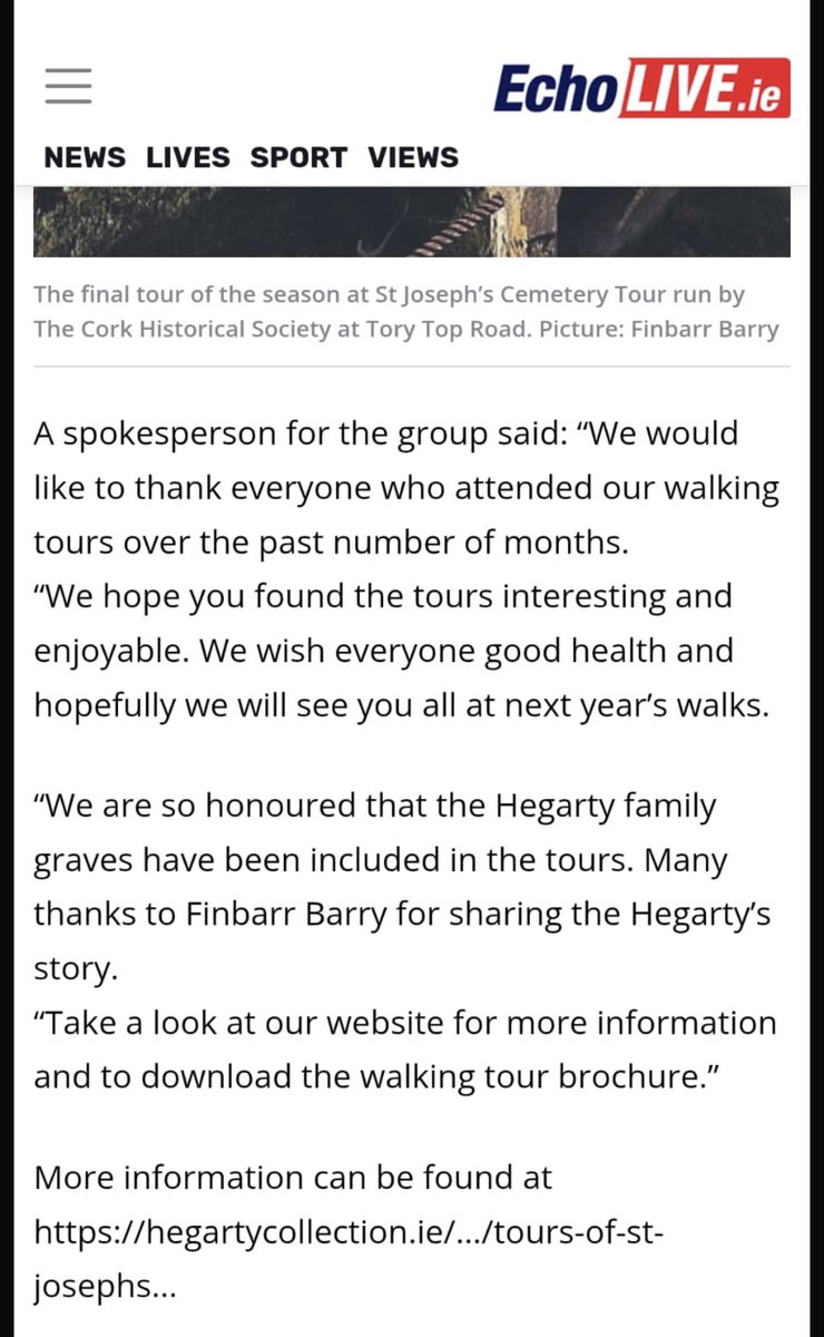 hegartyjim's tweet photo. Thanks @echolivecork for highlighting such a great tour.
Hopefully @corkcitycouncil will model on @ExpGlasnevin and make it more popular. So much @cork history to share.Suggest starting with cleaning many important headstones and paths @CorkHistArchSoc 
https://t.co/C0N1YJy5jR https://t.co/VagRjN2Io6