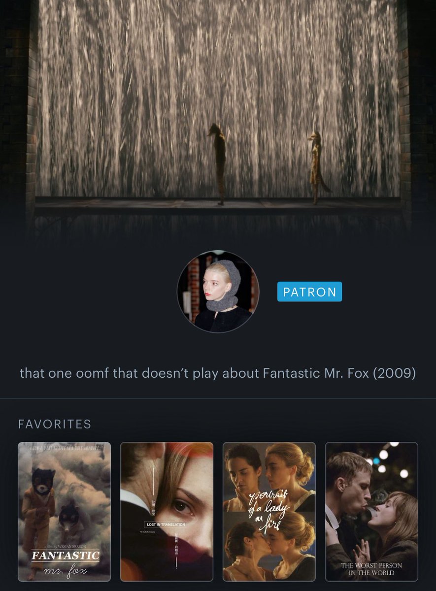 sveltegf's tweet image. at the end of the day Fantastic Mr Fox will always have a place in my top 4