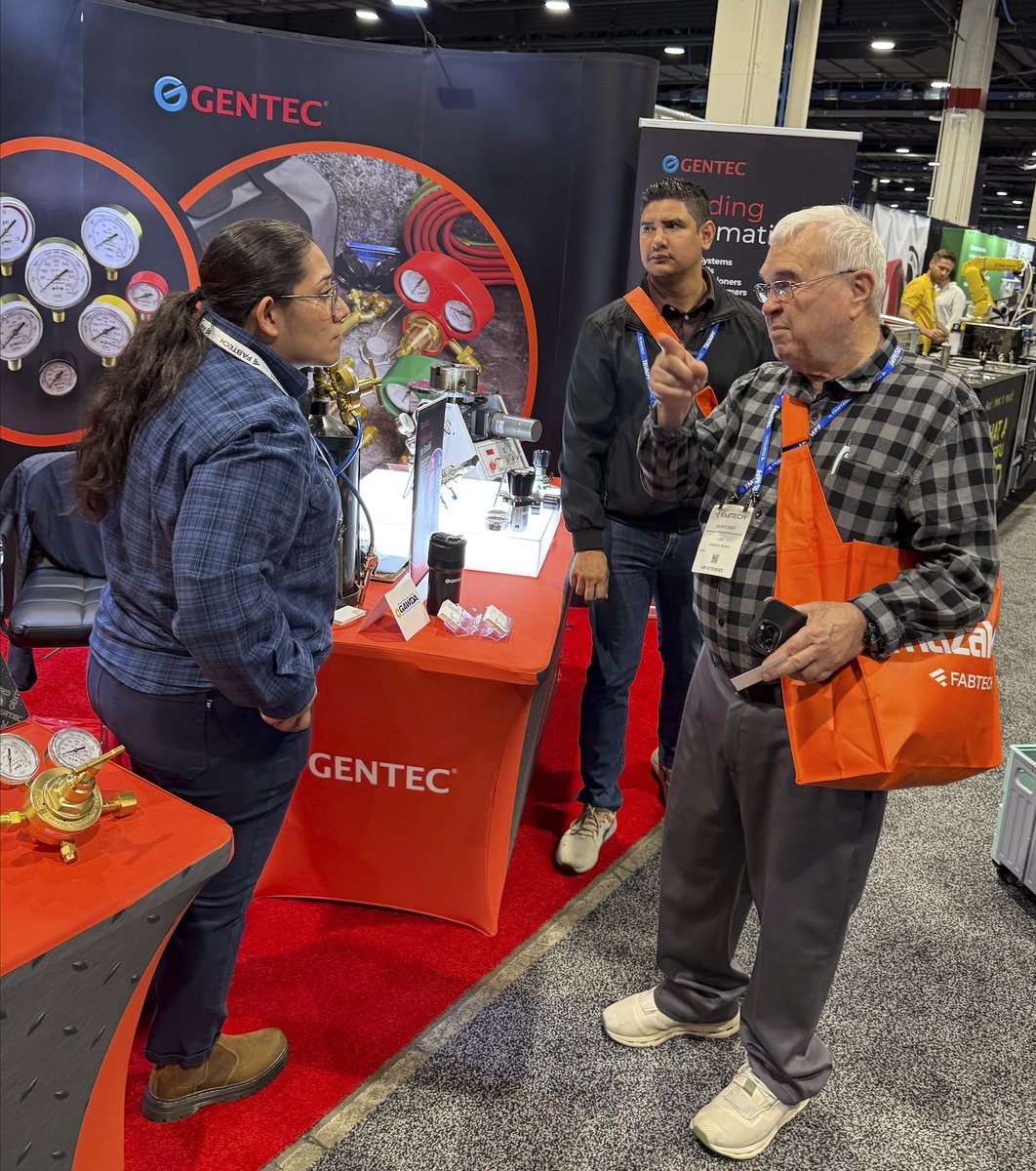 genstartech's tweet image. Day #3 at FABTECH.
#FABTECH #FABTECH2025 #Convention #TradeShow #Conference #Welding #Welder #GasWelding #Fabricating #Gentec #Genstartech