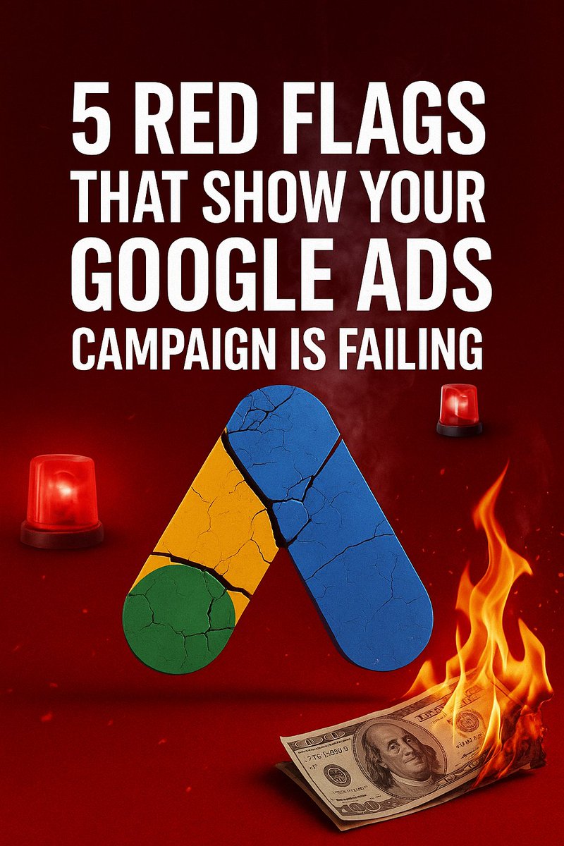 rabiulrajuhere's tweet image. 🚩 5 Red Flags Your Google Ads Are Failing:
1️⃣ High clicks, low conversions
2️⃣ Irrelevant traffic
3️⃣ Mobile drop-offs
4️⃣ Poor Quality Score
5️⃣ No conversion tracking

Spot these early → Fix fast → Save budget 

#GoogleAds #PPC #RabiulRaju #GoogleAdsExpert
