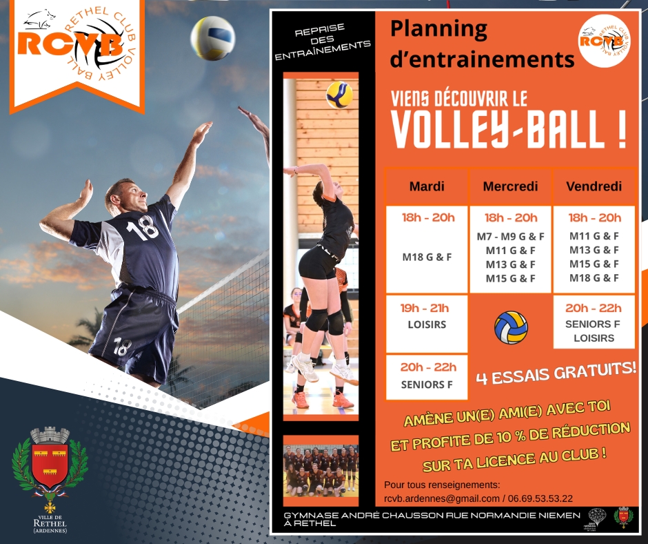🏐🔥 C’EST LA REPRISE AU RETHEL CLUB VOLLEY BALL ! 🔥🏐
villederethel.fr/ma-ville/%f0%9…
.
.
#Rethel #VilleDeRethel #RethelVolley #VolleyBall #RCVB #SportConvivial #RethelBouge