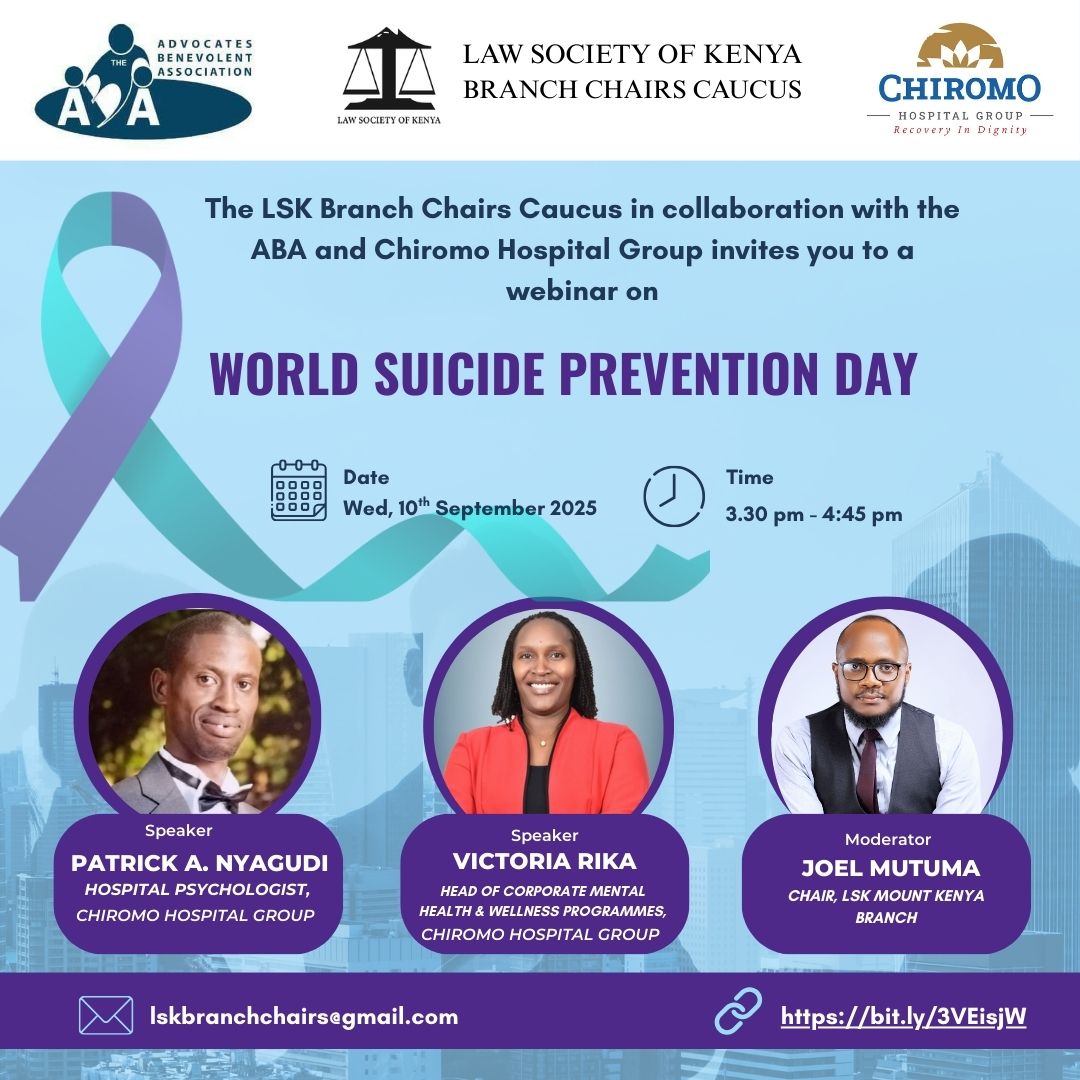 LSK Branch Chairs Caucus (@caucuslsk) on Twitter photo Happening Now:
Join us for this webinar as we come together to promote awareness, hope, and care.
🔗 Link: bit.ly/3VEisjW Happening Now:
Join us for this webinar as we come together to promote awareness, hope, and care.
🔗 Link: bit.ly/3VEisjW