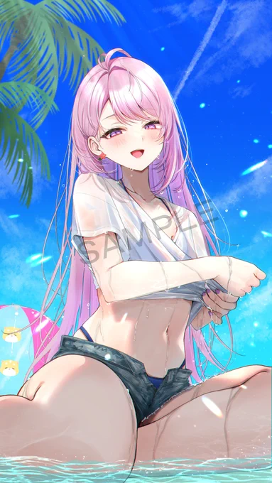 【お仕事】 瑞衛いりあ様の夏グッズのイラストを 担当させていただきました