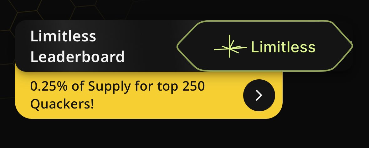 Can I get GN
This is big project in @wallchain_xyz

Join 👉 quacks.app/?ref=JisanIs37…

>Prediction meta is heating up. <a href="/trylimitless/">Limitless</a> is at the top of this meta.🔥 

Predict and quack about Limitless. 
0.25% supply of limitless for wallchain quackers 🦆 

What are predicting today?
