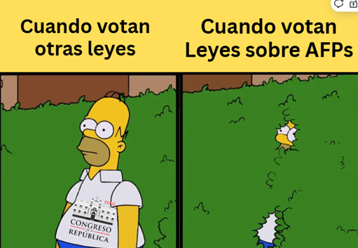 VotoEscondido's tweet image. 🚨 Cómo se aprobó la reforma de pensiones de las AFP’s (Ley 32123)
 ⚠️ No fue por mayoría. Fue por boicot de más de 60 congresistas y un vicepresidente que inclinó la balanza para las AFP’s.
Así, con solo 38 votos, se aprobó la ley que marcará tu vejez e impedirá que retires el…