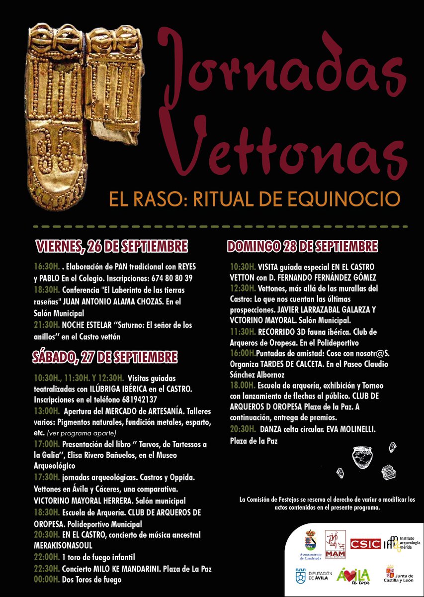 IAM_CSIC's tweet photo. Este año, en las Jornadas Vettonas, presentamos un avance de la prospección arqueológica que se desarrolla en el yacimiento.

Además, se hará una comparación con otros castros que se investigan en territorio extremeño, en especial respecto a Villasviejas del Tamuja (Tamusia). https://t.co/liJH2VUdDb