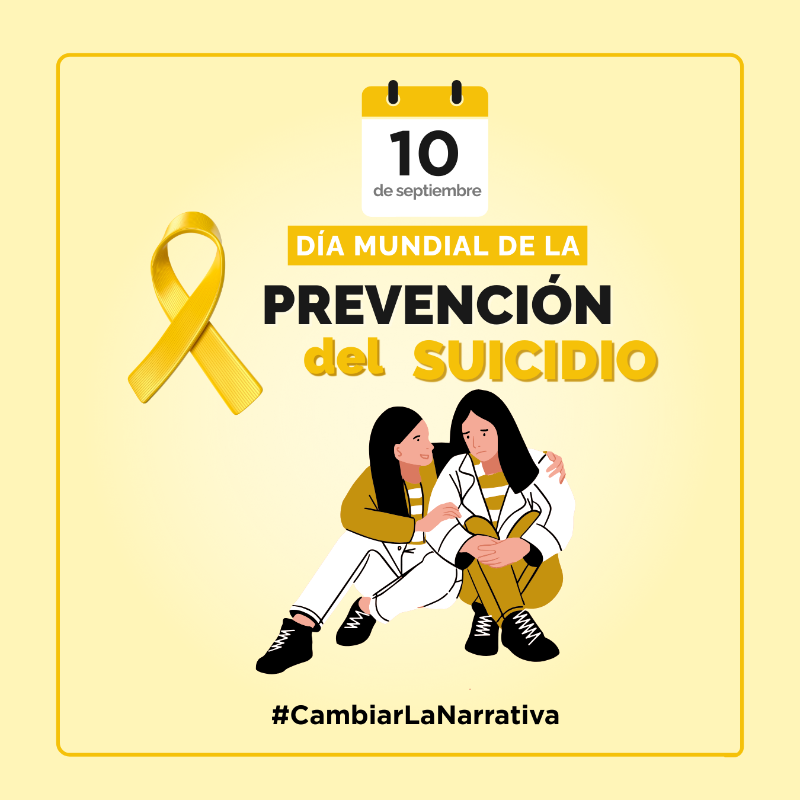 msaludpy's tweet photo. 🎗️ | Día Mundial para la #PrevenciónDelSuicidio

Cada 10 de septiembre, desde el año 2003, se conmemora esta fecha con el objetivo de concienciar a la población de que el suicidio puede prevenirse.

➕ℹ️ https://t.co/BckOKkhi40

#CambiarLaNarrativa