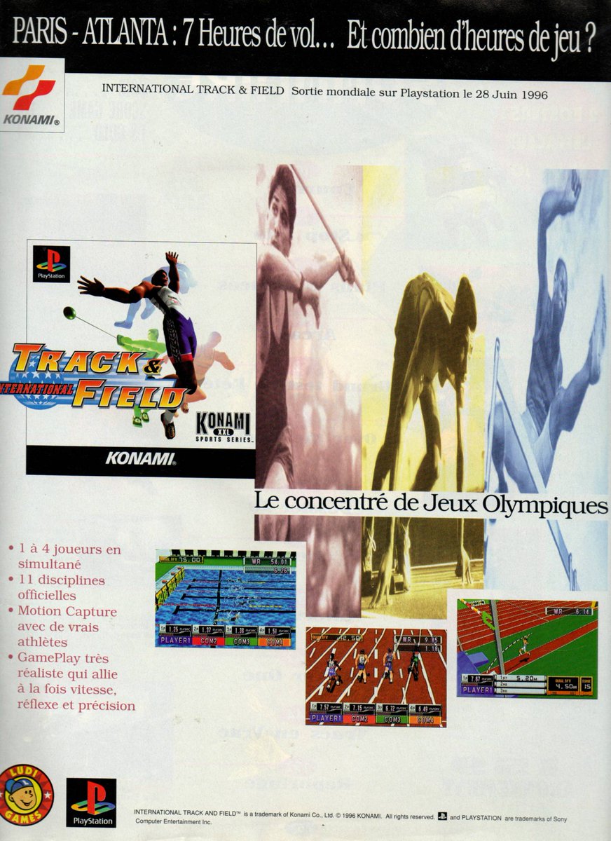 AllmightoFranky's tweet photo. La publicité papier #Playstation du jour,bonjour!De la pub récup dans les pages du #PlayerOne 63!#AdidasPowerSoccer pour le foot,bagarre avec #DBZ Ultimate battle 22,#AgileWarrior et du sport avec #InternationalTrackAndField!#retro #retrogaming #culturepub #80s #90s https://t.co/LxjLmMmmum