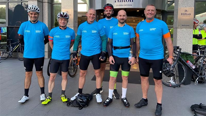 6 cyclists from <a href="/therankgroup/">The Rank Group Plc</a> have set off from London to Paris 🚴🏼‍♂️

They will cycle 315 miles in 4 days to raise funds for grants which help carers with essential items and respite breaks.

Read and donate: givengain.com/campaign/londo…

#RankCares