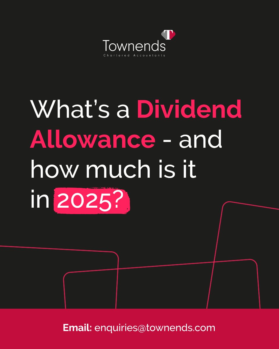 Your dividend tax allowance is the amount you can earn tax-free from dividends.

The dividend allowance in the UK for the 2025/26 tax year (6th April 2025 to 5th April 2026) is £500.

This allowance is in addition to your personal allowance of £12,570.