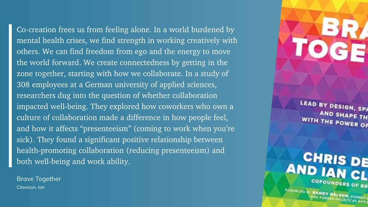 Collaboration isn’t just good for business—it’s good for us. Teamwork fuels creativity, boosts our well-being, and helps us kick presenteeism to the curb. Together, we do better—at work and in life. 💡🤝 #Collaboration #WellBeing #FutureOfWork