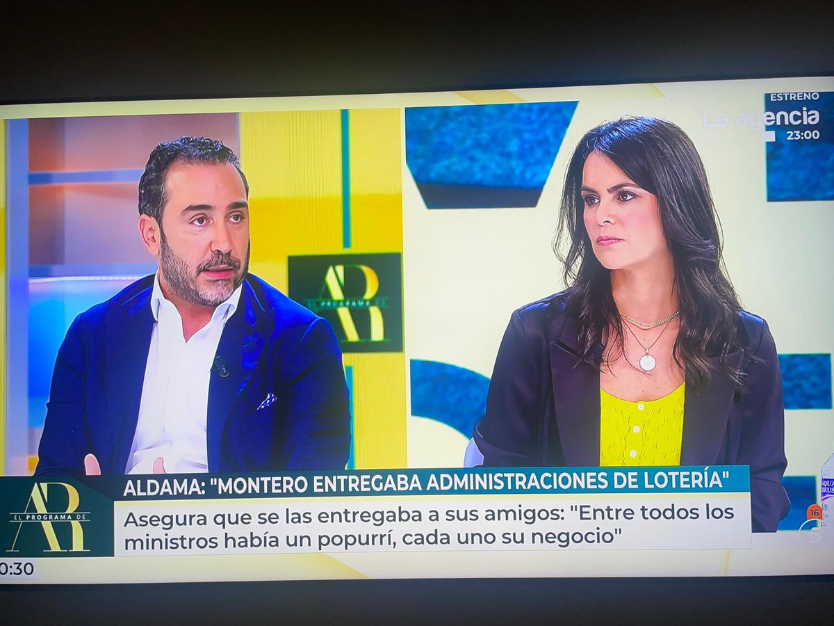 Aldama: “Yo sé por Koldo…que la señora María Jesús Montero les entregaba administraciones de Lotería a dedo a amigos”.

Qué casualidad, el presidente de Loterías del Estado era el director general de Presupuestos de la Junta de Andalucía cuando Montero era la consejera.
