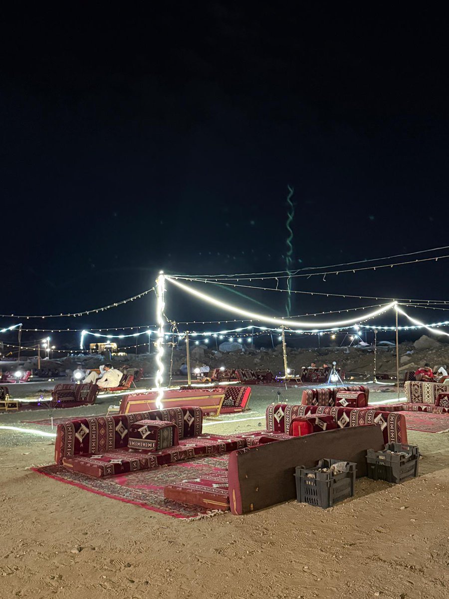 Alhamdulillāh, our Umrah group had a beautiful evening in the desert last night — a peaceful time of rest and good company. 

They enjoyed hot Karak &amp; mint tea and a hearty meal of camel meat and rice, and benefitted from a valuable reminder by Ustādh Abdulhakeem <a href="/ibnmitchell/">AbdulHakeem Mitchell</a>