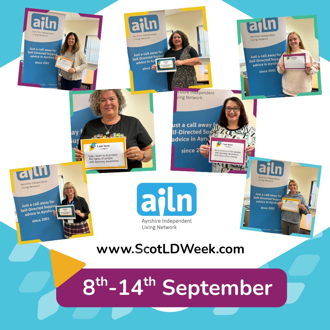 💜 As #ScotLDWeek25 ends, we’re celebrating the pledges &amp; stories from AILN. 

We are here. We are proud.
#WeAreHere #IAmHereScotland #InclusionMatters @SCLDNews