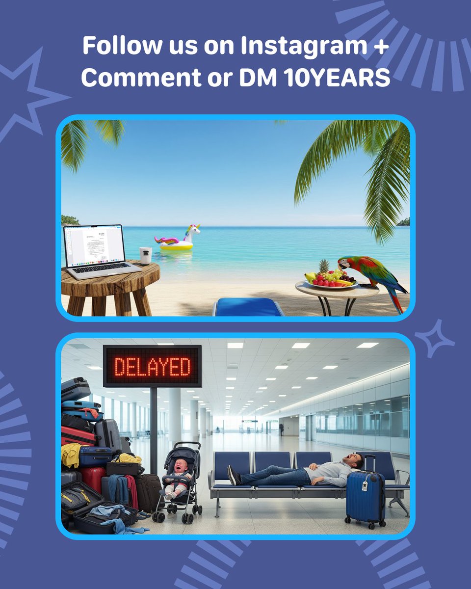 iscannerapp's tweet photo. 🎉 iScanner is turning 10!
To celebrate, we made 10 hilarious “work from anywhere” Zoom & Google Meet backgrounds. 😂
Follow @iScannerapp & comment 10YEARS to get your free pack!
Work calls will never be boring again. 🚀
#iScanner10 #WorkFromAnywhere #ZoomBackgrounds #iscanner https://t.co/4yR63HZlQ9