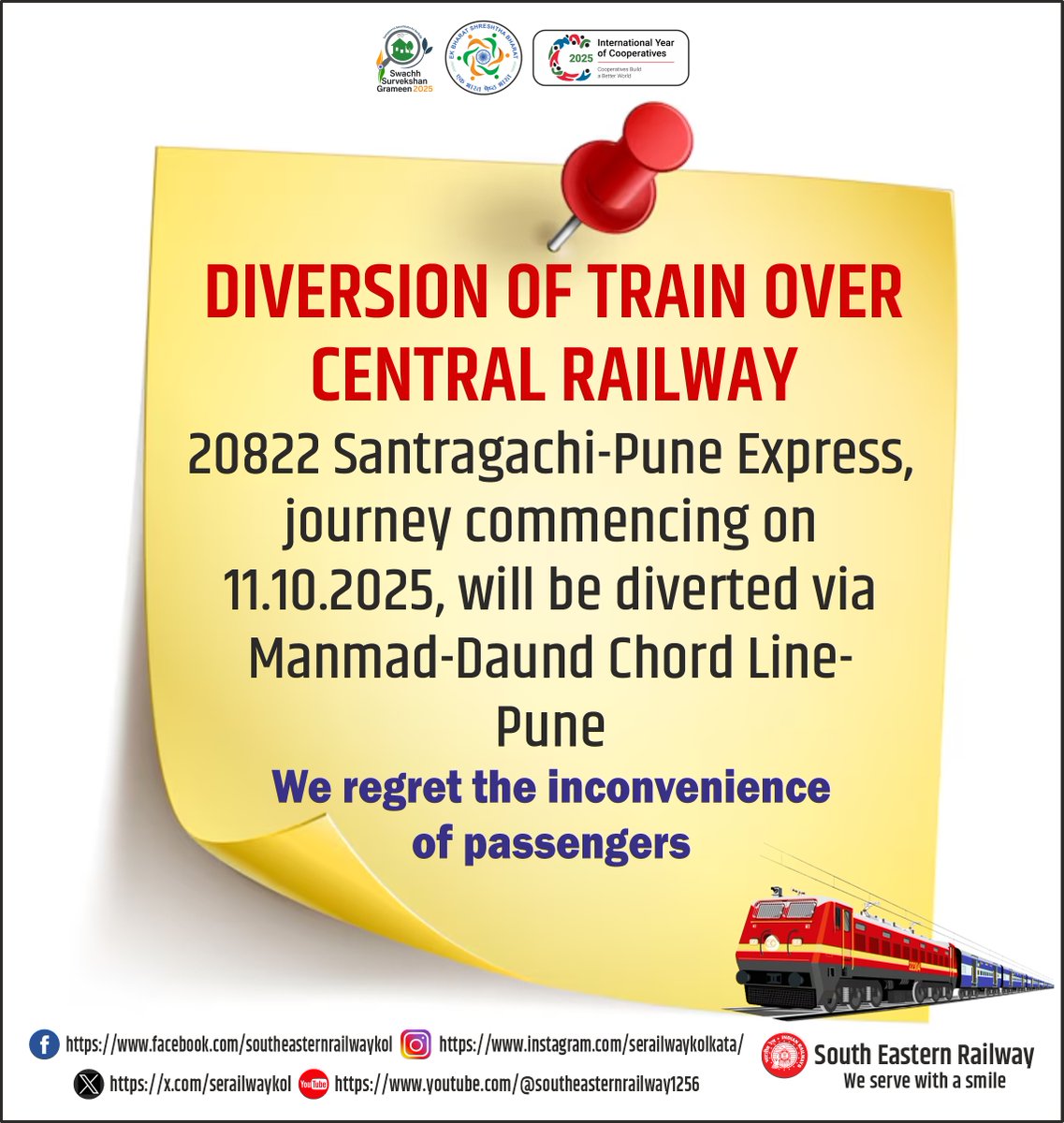South Eastern Railway (@serailwaykol) on Twitter photo #ser #indianrailways #ser #indianrailways