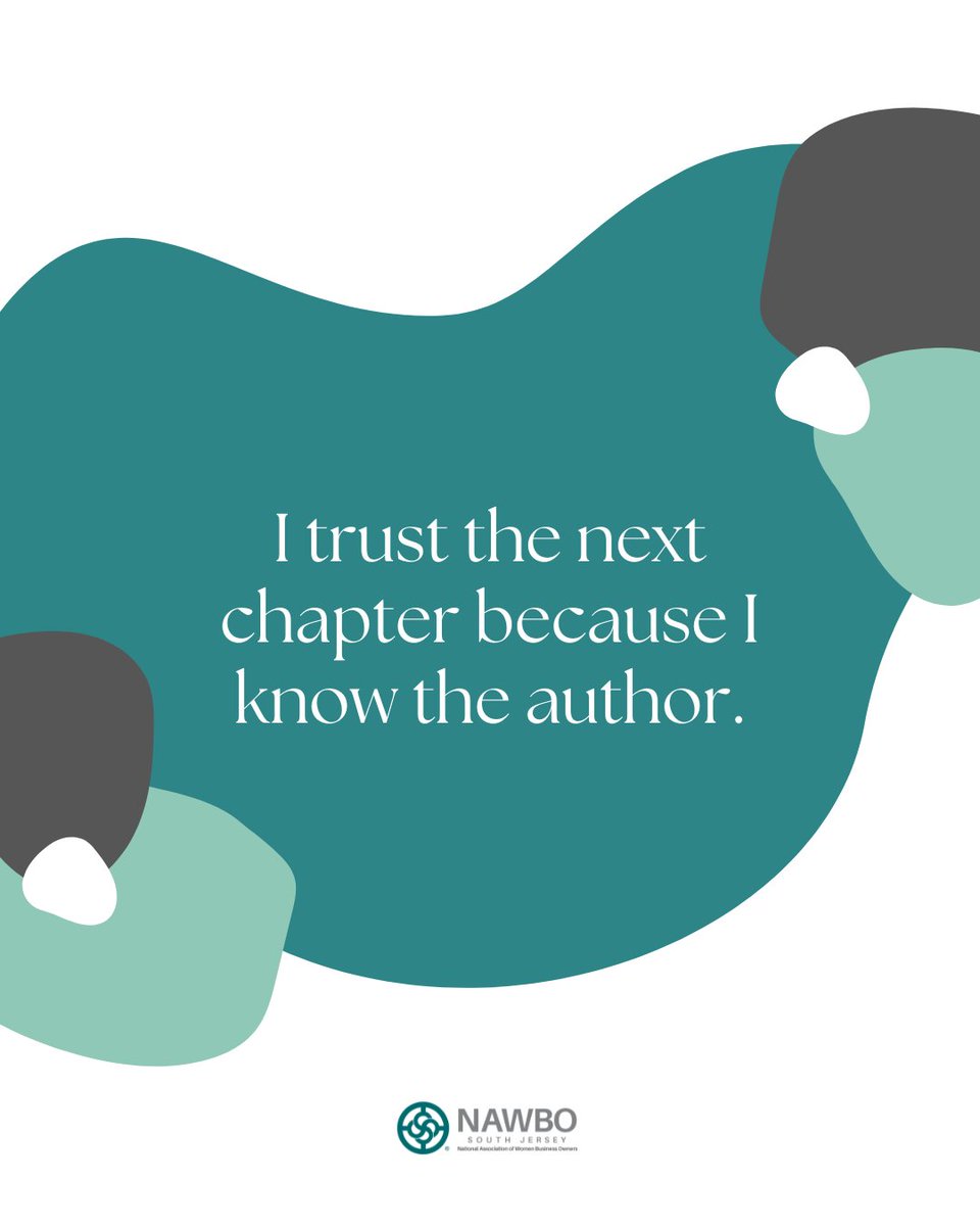 ✨ “I trust the next chapter because I know the author.” ✨

At NAWBO, we know women entrepreneurs are writing powerful stories of leadership, growth &amp; impact. 💜

#NAWBOSouthJersey #WomenEntrepreneurs #NextChapter