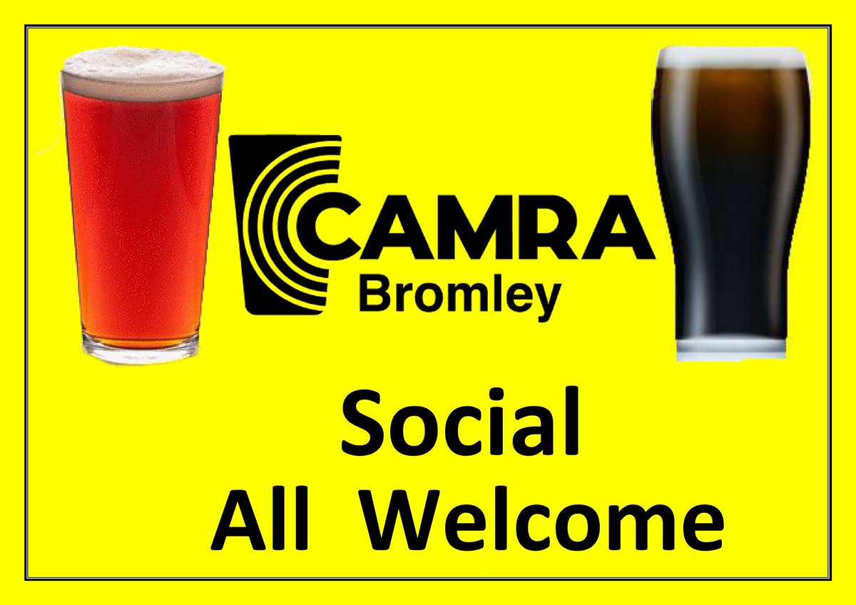 Tomorrow (11th) we have a branch social visiting the pubs of Penge. Starts 7:30pm at Goldsmith's Arms, then moving on to Pawleyne Arms, Southey Brewery and finishing at the Moon and Stars. All welcome to join us! Details here: bromley.camra.org.uk/calendar/