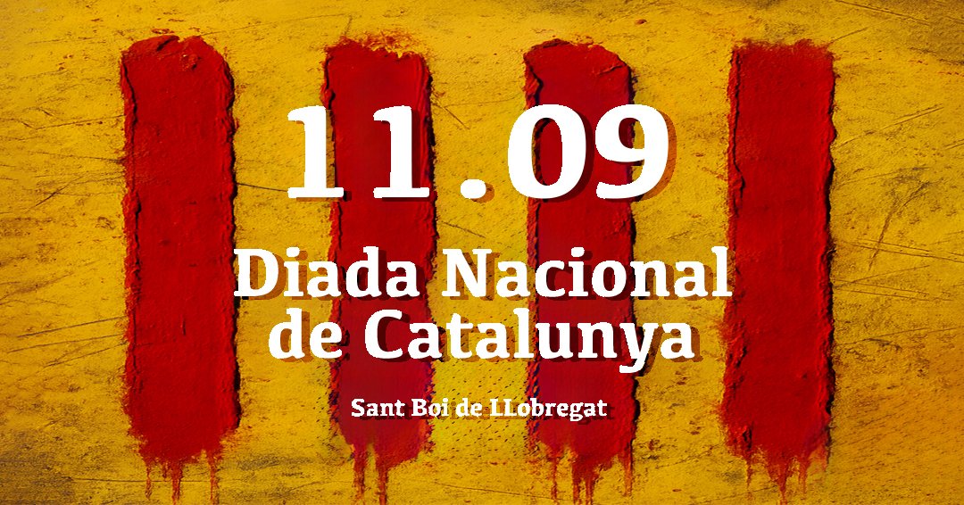 Ajuntament Sant Boi (@ajsantboi) on Twitter photo Sant Boi tornarà a ocupar un lloc central en la commemoració institucional de l' #Onzedesetembre #Diada Nacional de #Catalunya amb la tradicional ofrena floral a la tomba de Rafael Casanova a l'església de Sant Baldiri.
👉 santboi.cat/diada25 #santboi Sant Boi tornarà a ocupar un lloc central en la commemoració institucional de l' #Onzedesetembre #Diada Nacional de #Catalunya amb la tradicional ofrena floral a la tomba de Rafael Casanova a l'església de Sant Baldiri.
👉 santboi.cat/diada25 #santboi