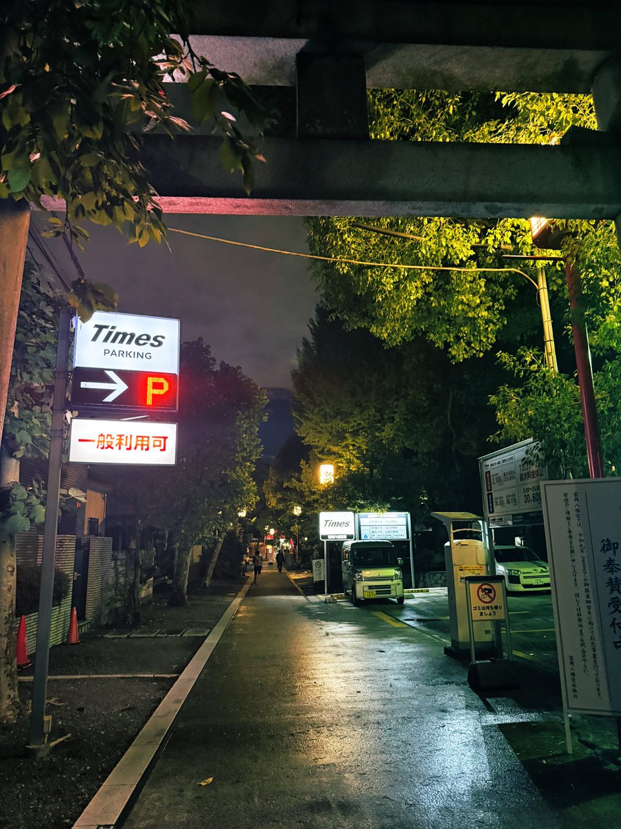 夜道をてくてく
