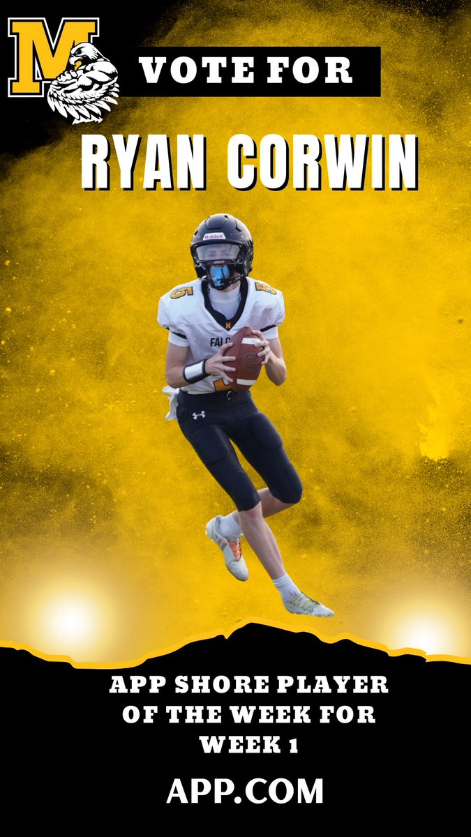 Vote for Ryan at app.com for week 1 player of the week