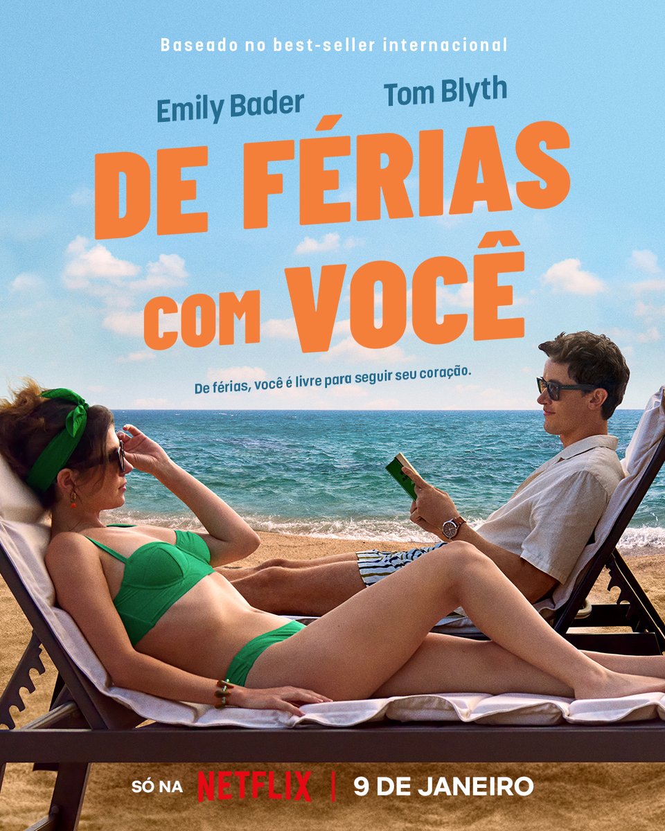 NetflixBrasil's tweet photo. Poppy, Alex e eu já estamos de malas prontas. 🌴🎒

De Férias com Você, meu novo filme de comédia romântica baseado no livro de Emily Henry, chega no dia 9 de janeiro. https://t.co/TrOMjxsILw