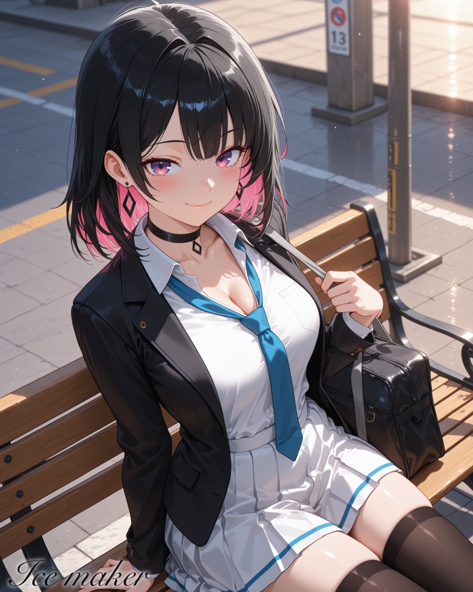 _ice_maker's tweet image. Chloe Hanamori in school uniform 

#ChloeHanamori #IcemakerOCs #animegirl