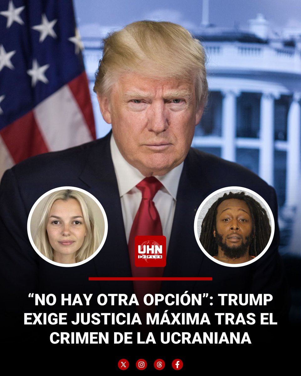 🇺🇸🇺🇦‼️ | URGENTE — El Presidente Trump exige la pena de muerte inmediata para el "animal" asesino de Iryna Zarutska, la joven ucraniana que llegó a EE.UU. buscando paz y cuya vida fue brutalmente terminada en Charlotte.