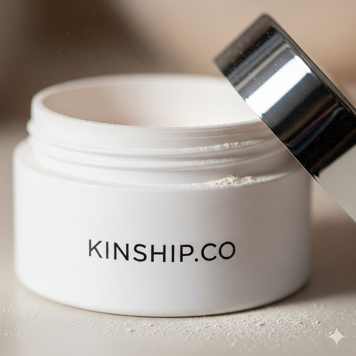 From desk to dance floor, we’ve got you covered. 💎 The KinshipCo Setting Powder keeps your makeup fresh, smooth &amp; unstoppable. 🌸✨ #KinshipCo