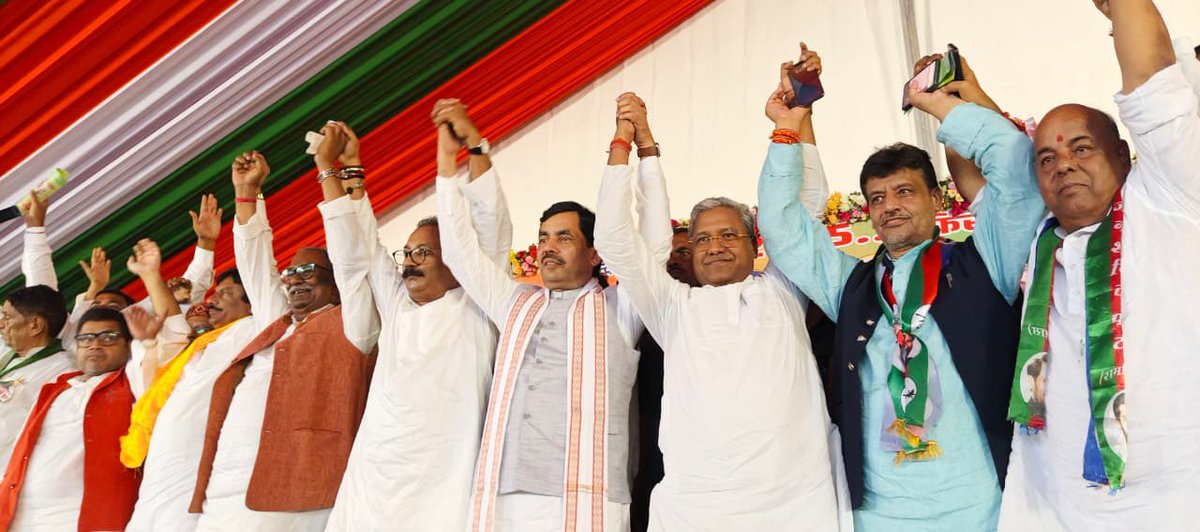 Arvind_ljp's tweet photo. अतरी विधानसभा में आयोजित एनडीए कार्यकर्ता सम्मेलन में शामिल होकर कार्यकर्ताओं का उत्साहवर्धन किया। अतरी विधानसभा में एनडीए की जीत सुनिश्चित है। इस अवसर पर एनडीए के सभी दलों के नेता एवं कार्यकर्ता उपस्थित रहे। @iChiragPaswan @LJP4India https://t.co/1iJ1MrwtBv