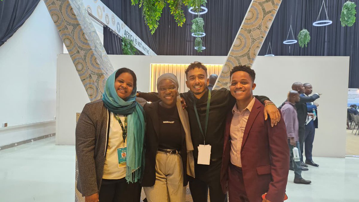 Youth Advisory Group on Climate Change (@yagclimate) on Twitter photo Happy to see our former members from Africa collaborating at the Africa Climate Summit in Addis.
They are committed to advancing meaningful youth engagement beyond the summit.
<a href="/ibrahimjabri74/">JABRI IBRAHIM.</a> <a href="/MazombaSibusiso/">Sibusiso Mazomba</a> <a href="/fatoulaminjeng/">Climate Optimist</a> <a href="/NisreenElsaim/">Nisreen Elsaim</a> Happy to see our former members from Africa collaborating at the Africa Climate Summit in Addis.
They are committed to advancing meaningful youth engagement beyond the summit.
<a href="/ibrahimjabri74/">JABRI IBRAHIM.</a> <a href="/MazombaSibusiso/">Sibusiso Mazomba</a> <a href="/fatoulaminjeng/">Climate Optimist</a> <a href="/NisreenElsaim/">Nisreen Elsaim</a>