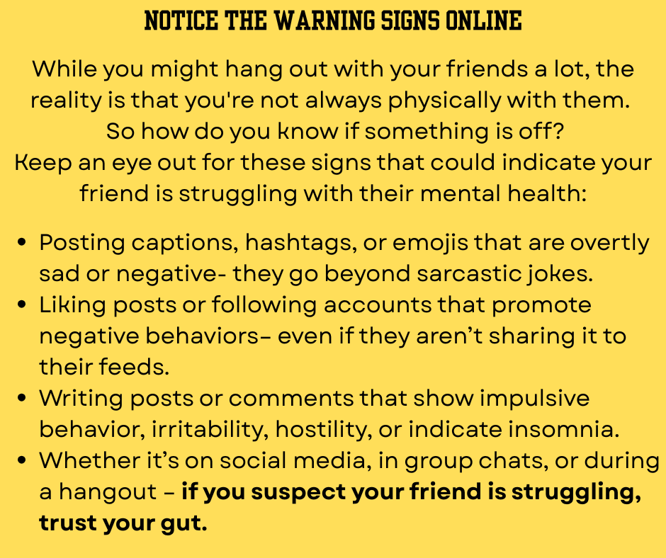Check out seizetheawkward.org for more tips and tricks. 

Check on someone close to you today.

#continueyourstory
#callortext988
#SuicidePreventionMonth