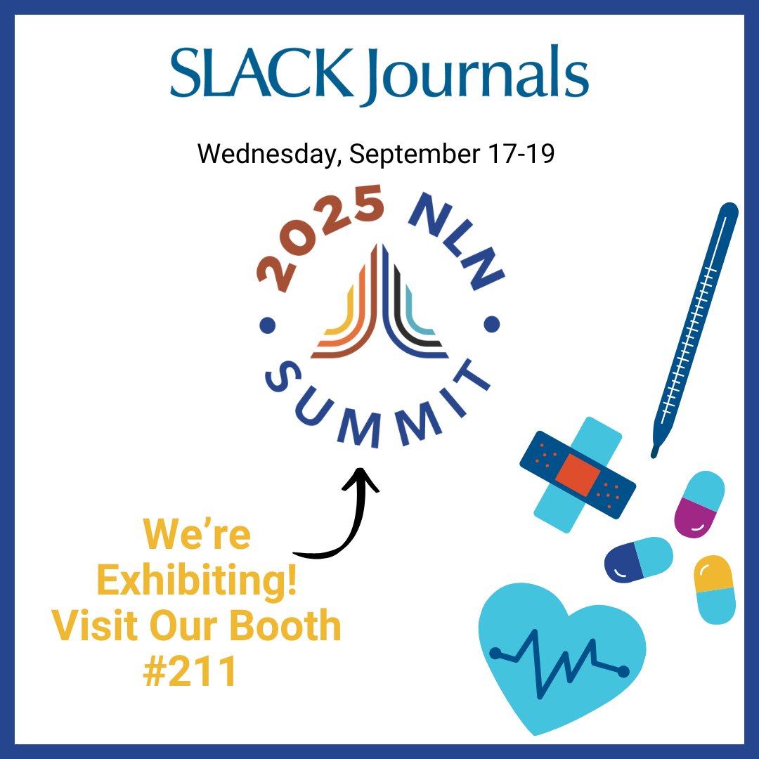 SLACK will be heading to Orlando soon  🌞Visit our booth for new swag and a chance to be entered in our giveaway! 

#NLN25 #Nursing #NursingEducation #2025NLNSummit
