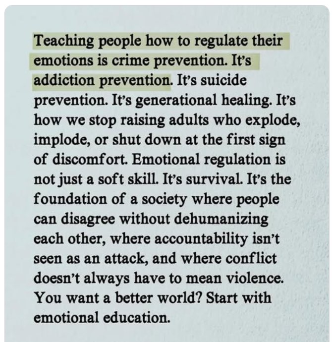 BCravenArt69's tweet image. “You want a better world?
Start with emotional education.” ❤️