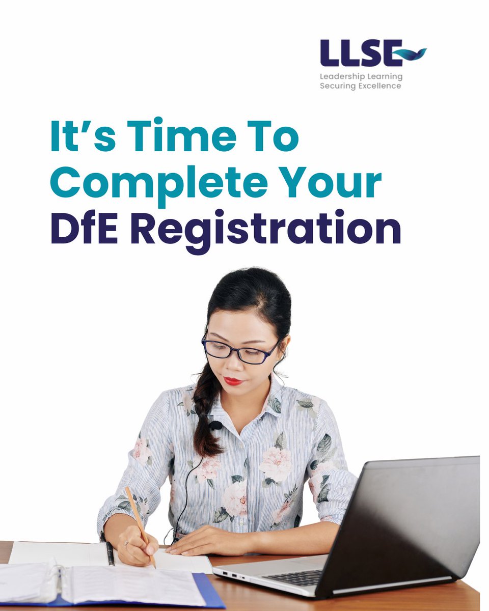 No time to waste! Complete your DfE registration today. It's imperative to get this part of your registration finalised, as well as your LLSE application, to apply for funding on the first-come first-served allocation process.

Run don't walk!
…ional-qualifications.education.gov.uk