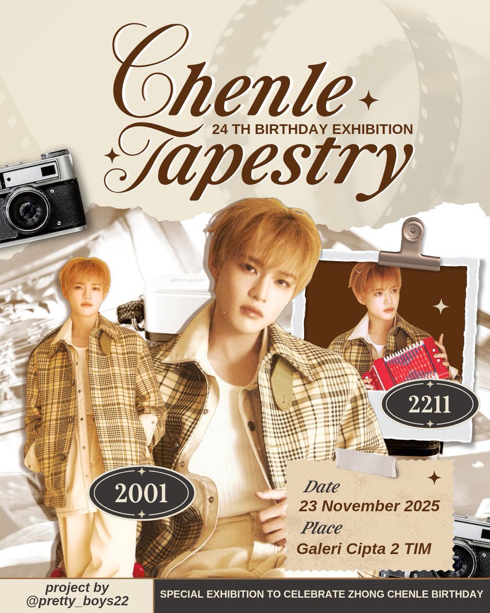 pretty_boys22's tweet image. Hello Besty Tapestry 🙌🏻

Ticket is Already Out Now!!
Chenle Tapestry 24th Birthday Exhibition 
Presented by @Pretty_boys22

🗓️ 23 November 2025
📍 Galeri Cipta 2, Taman Ismail Marzuki (TIM)
🕰️ 10.00 - 17.00 (Available 3 Sessions)
💵 150k (inc tix exhibition &amp;amp; exclusive merch)…