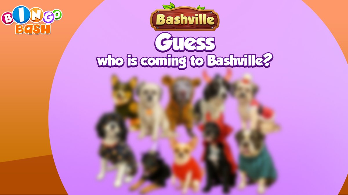 PlayBingoBash's tweet image. 👀✨ New friends are on the way to Bashville! ✨👀

They’re playful, loyal &amp;amp; love treats 🐾🍖 Can you guess who’s coming? 🎉 Grab your FREEBIE now &amp;amp; get ready for the surprise! 🚀💖 

FREEBIE▶️ bit.ly/3TwFLeE 

#BingoBash #Bashville #FreebieFun