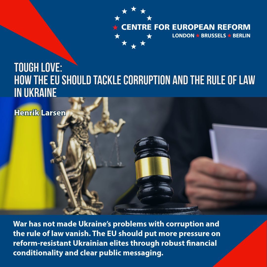 Brussels has a bargaining position that it can use more effectively to get Ukraine back on track for EU membership. 🇺🇦 🇪🇺 

New <a href="/CER_EU/">CER</a> insight by <a href="/larsenification/">Henrik Larsen</a>

Read here: buff.ly/VMJCduq