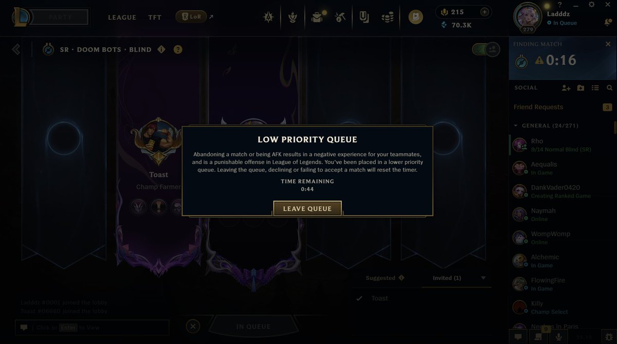 ladddz's tweet photo. @RiotGamesOCE I just got leaverbusted for finishing a arena game?  Ladddz#0001 https://t.co/MfnBA7a9Na
