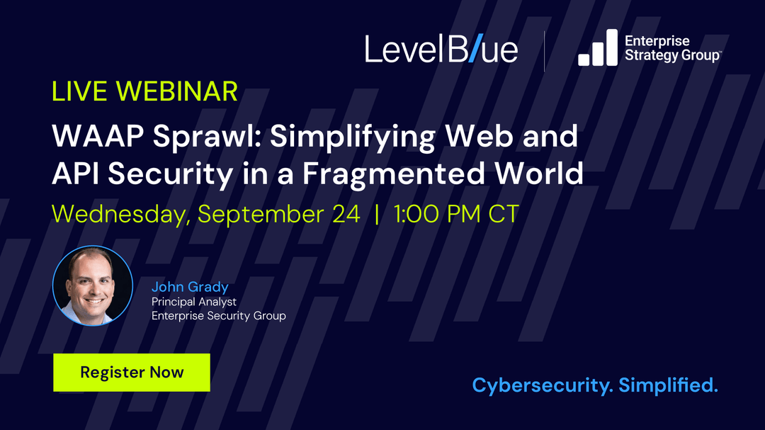 DeniseODonovan's tweet photo. Juggling multiple tools for WAF, DDoS, API security &amp; bots? That’s WAAP sprawl. 
🚨 Join @LevelBlue &amp; ESG’s John Grady on Sept 24 at 1 PM CT to learn how to simplify WAAP without losing protection. 
Register here 👉  https://t.co/W0xuqrfYP4 https://t.co/58tWr6aQh1