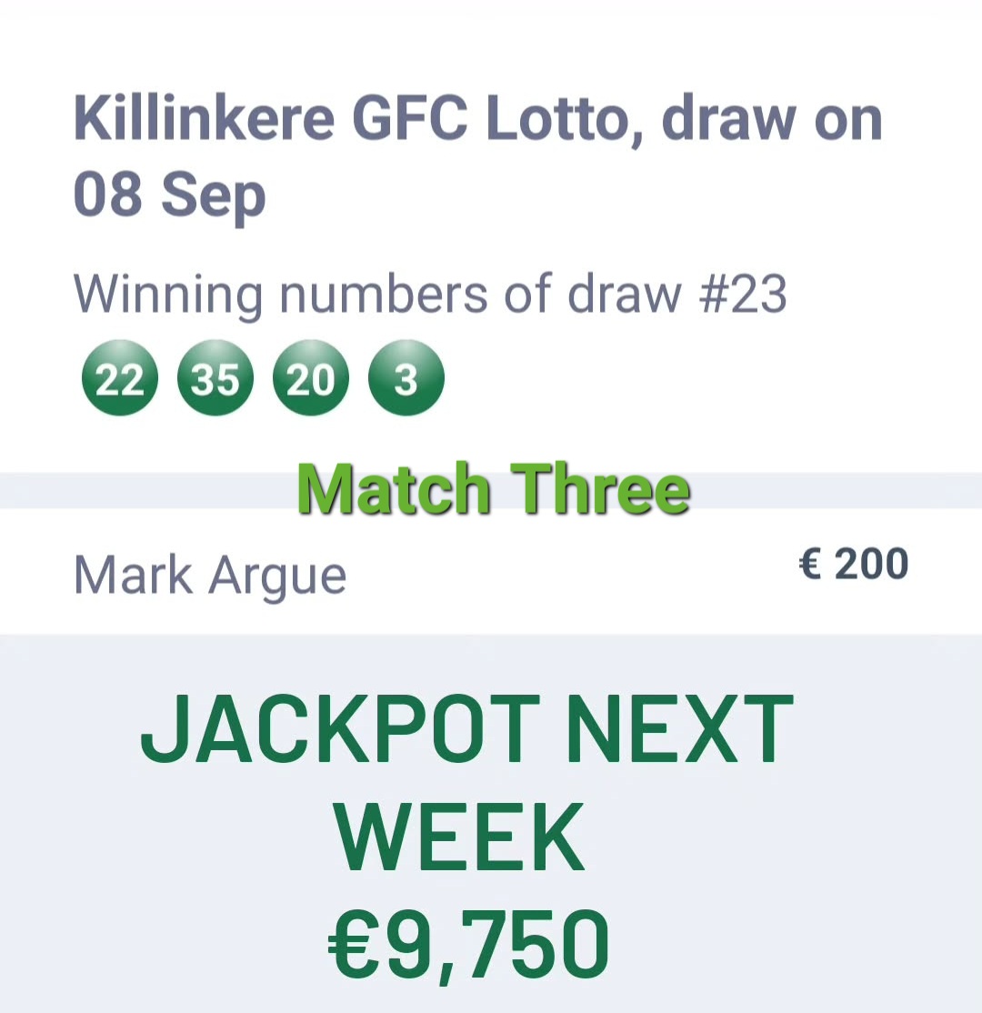 Lotto Results 08/09/2025
Get all the latest news on the Killinkere GFC app member.clubspot.app/club/killinker…