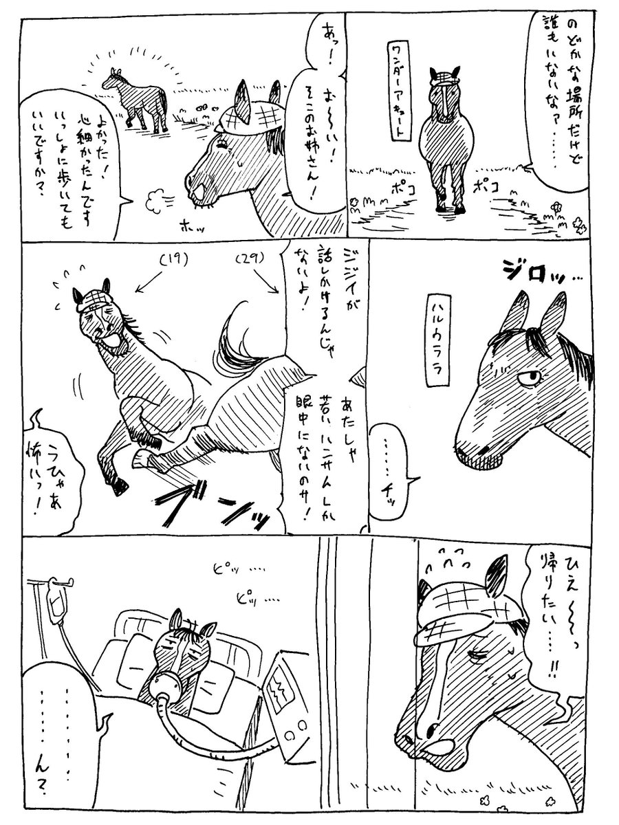 9/10

ハルウララとワンダーアキュートはきっとソリが合わなかったんだろう
#バズーカダービー 
