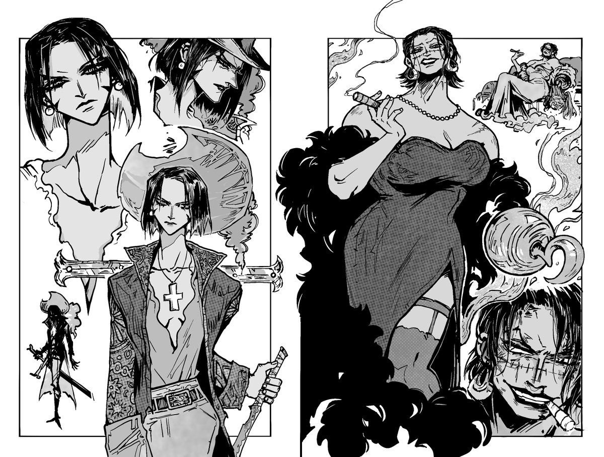 Done Fem Mihawk &amp; Crocodile ~ 💕💕
