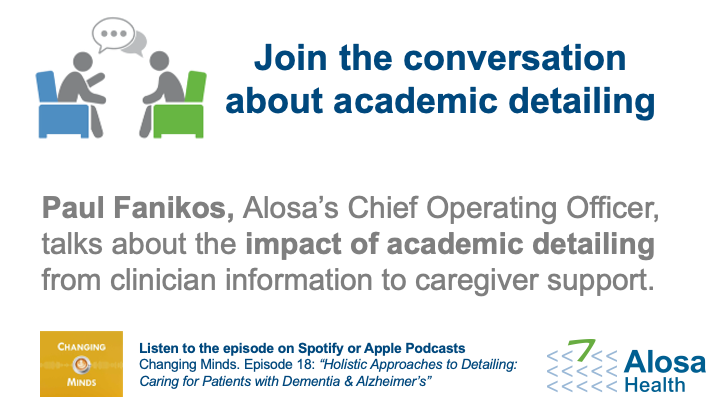 AlosaHealth's tweet photo. Alosa's very own Paul Fanikos recently had a chat with @NaRCAD about all things academic detailing!

Listen on Spotify: https://t.co/Wpgnj8ed4h

Listen on Apple: https://t.co/M593mp90vN

#academicdetailing #healthcare #dementia #Alzheimers #evidencebasedmedicine https://t.co/DbAnQfwWGC