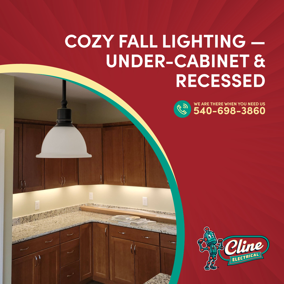 clineelectrical's tweet image. Shorter days = more ambiance. Under-cabinet and recessed LED lighting make kitchens cozy and chores easier. Looks great, saves energy — win/win. 🍂💡

callclineelectrical.com

#KitchenGlow #LEDUpgrade #ClineElectrical