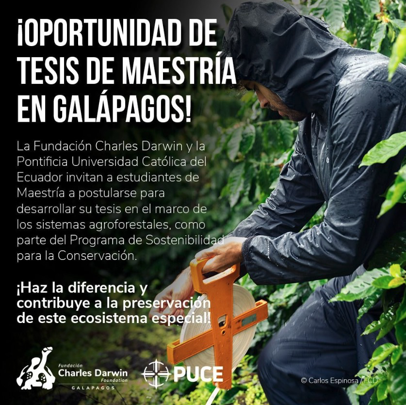 santiak's tweet photo. Oportunidad para hacer tu tesis de maestría Biología-PUCE en Galápagos https://t.co/nro3eYlRIB