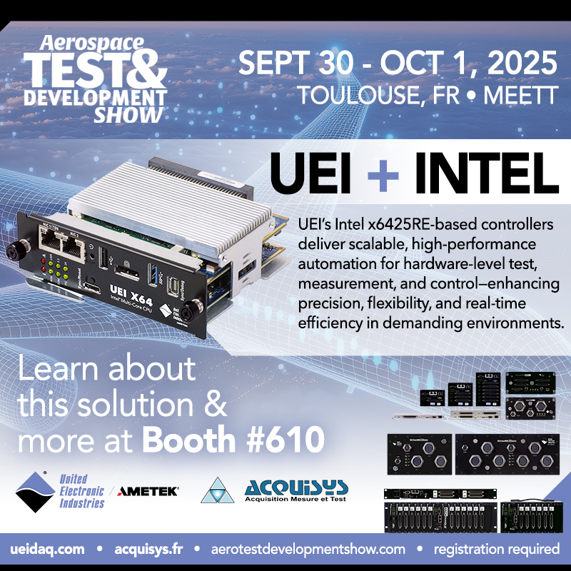 Join UEI &amp; Acquisys at #ATDS2025 (9/30–10/1) to explore the power of UEI + Intel!  UEI controllers with Intel x6425RE enable real-time, model-based design at the hardware level—cutting latency &amp; boosting performance in aerospace &amp; defense. 

#AerospaceTesting #Avionics #ARINC